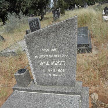ABBOTT Rosa 1909-1989