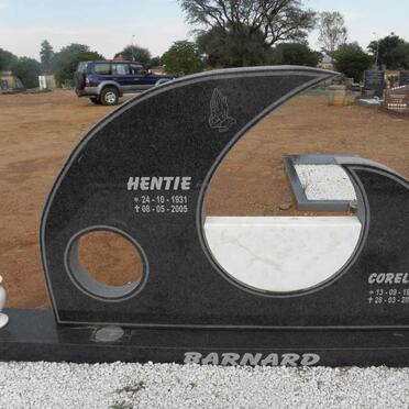 BARNARD Hentie 1931-2005 :: BARNARD Corelie 1974-2005