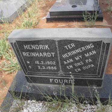 FOURIE Hendrik Reinhardt 1902-1986
