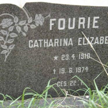 FOURIE Johannes Jacobus 1900-1984 &amp; Catharina Elizabeth 1910-1974