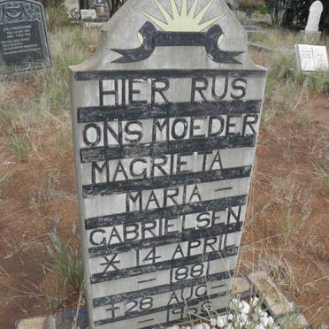 GABRIELSEN Magrieta Maria 1881-1956