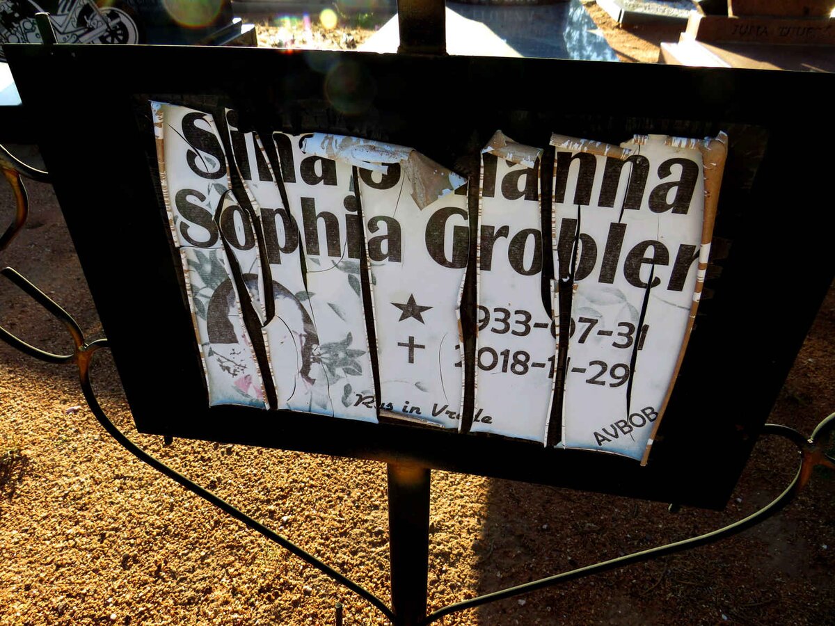 GROBLER Sina Johanna Sophia 1933-2018