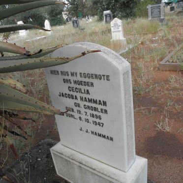 HAMMAN Cecilia Jacoba nee GROBLER 1896-1947