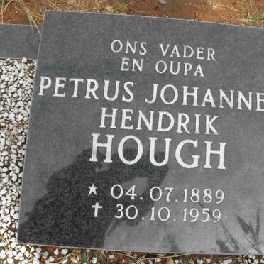 HOUGH Petrus Johannes Hendrik 1889-1959