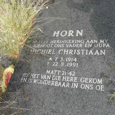 HORN Michiel Christiaan 1914-1991