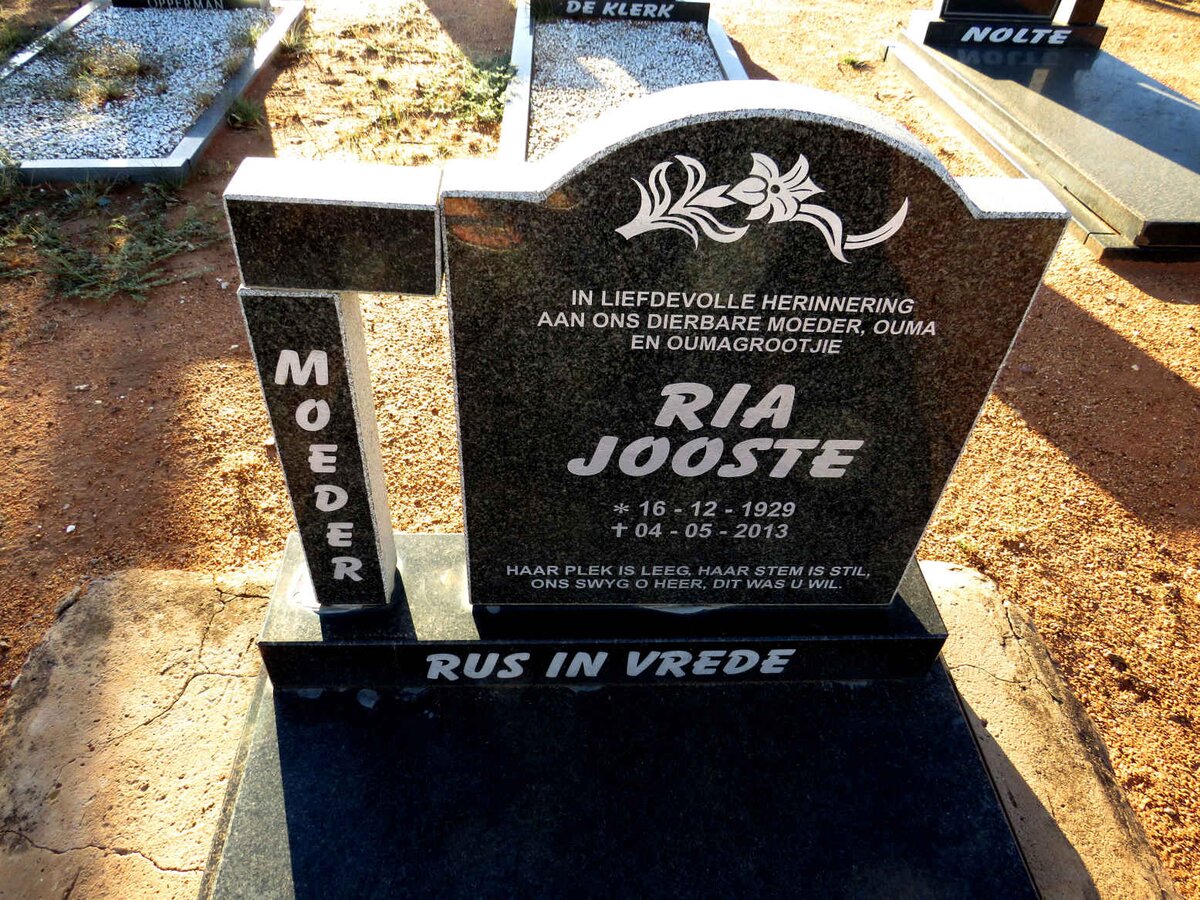 JOOSTE Ria 1929-2013