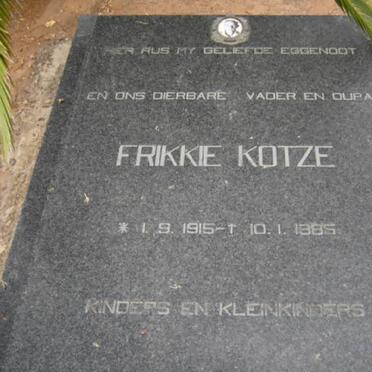 KOTZE Frikkie 1915-1985