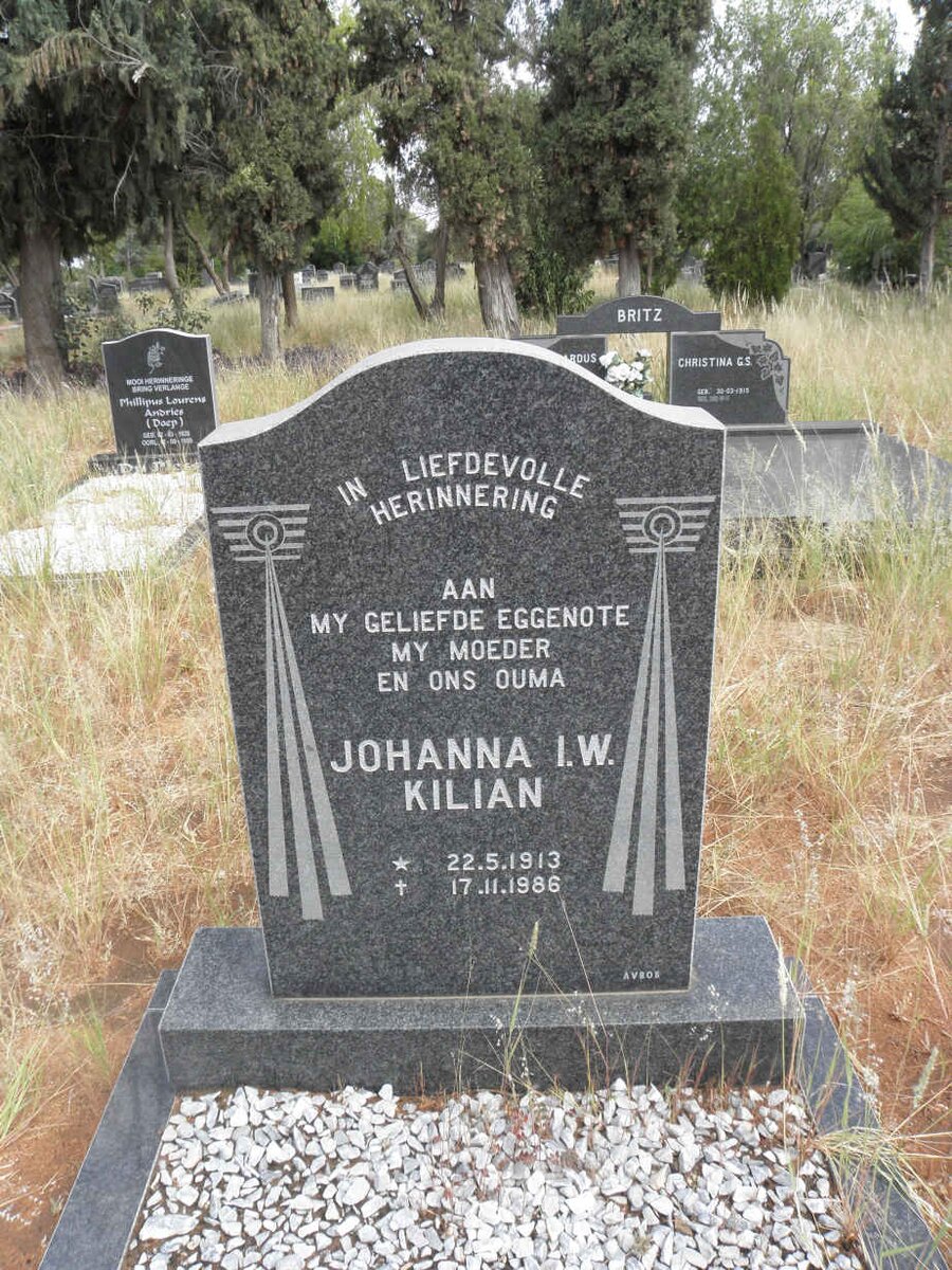 KILIAN Johanna I.W. 1913-1986