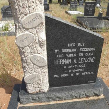 LENSING Herman A. 1922-1983