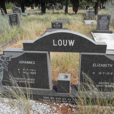 LOUW Johannes 1911-1985 &amp; Elizabeth 1919-