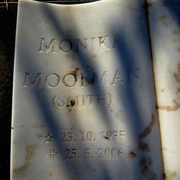 MOOLMAN Monika nee SMITH 1935-2006 