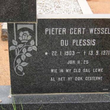 PLESSIS Pieter Gert Wessel, du 1903-1971 &amp; Jeanetta Albertina Stoffelina v.d. MERWE 1904-1991