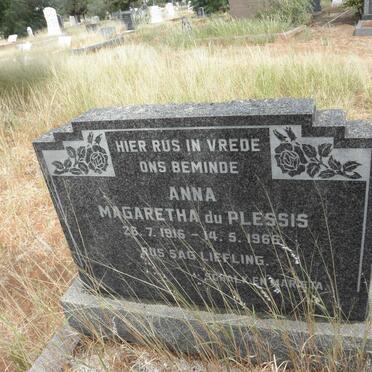 PLESSIS Anna Magaretha, du 1916-1966