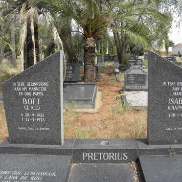 PRETORIUS J.A.C. 1933-1975 &amp; Isabel CHAPMAN 1947-