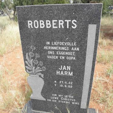 ROBBERTS Jan Harm 1922-1989