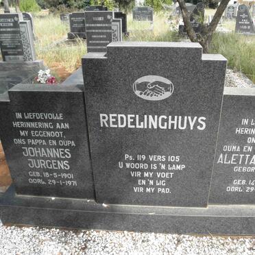 REDELINGHUYS Johannes Jurgens 1901-1971 &amp; Aletta Johanna VISSER 1910-1990