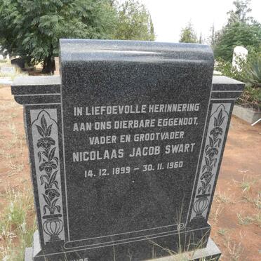 SWART Nicolaas Jacob 1899-1960