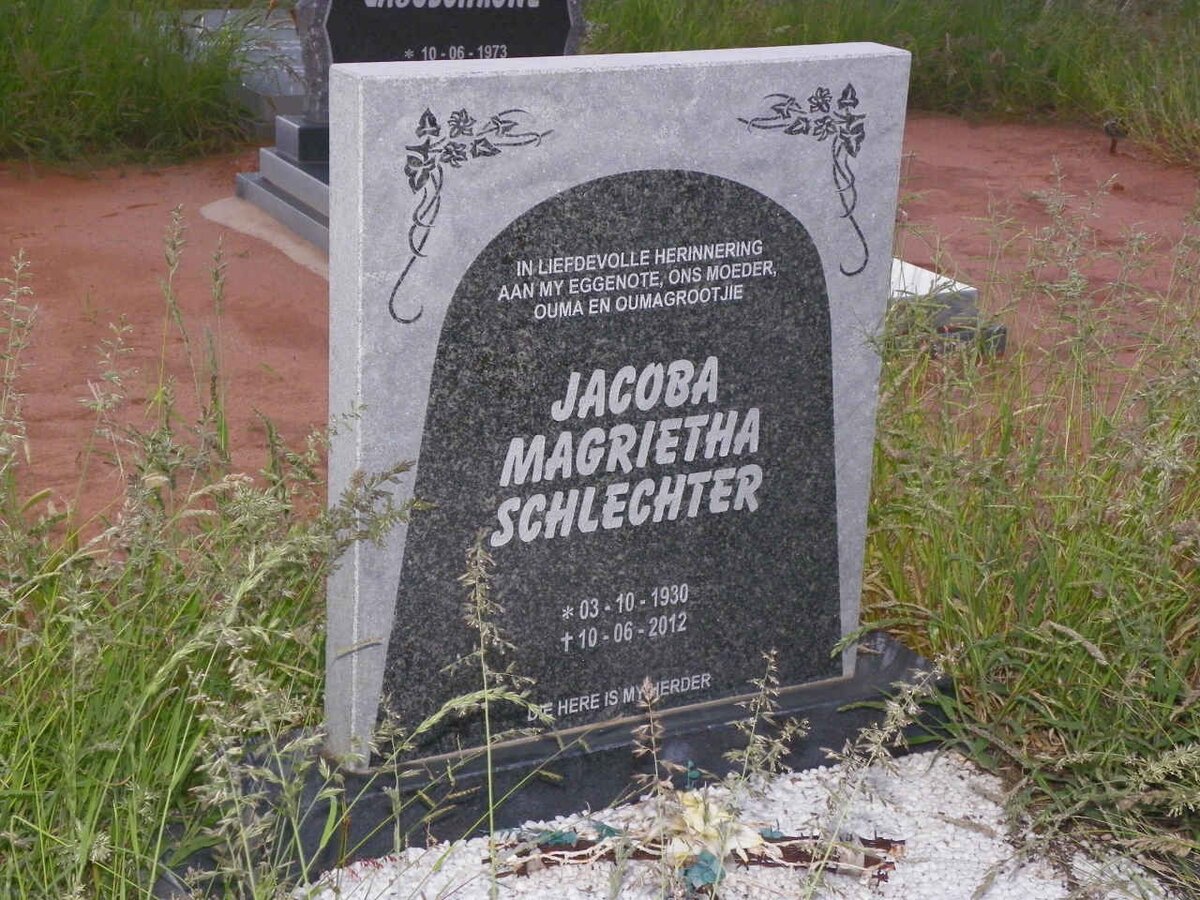 SCHLECHTER Jacoba Magrietha 1930-2012