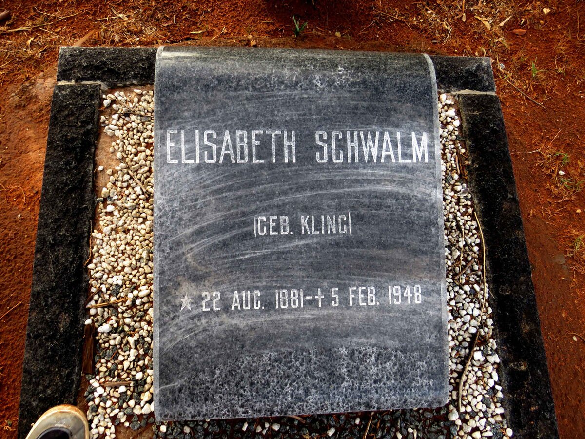 SCHWALM Elisabeth nee KLING 1881-1948