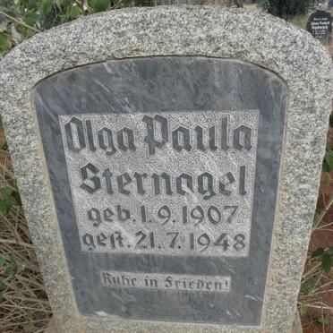STERNAGEL Olga Paula 1907-1948