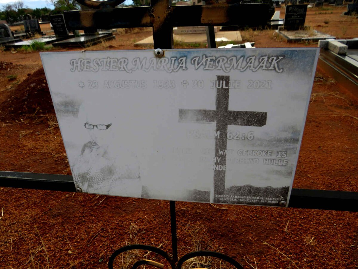 VERMAAK Hester Maria 1933-2021