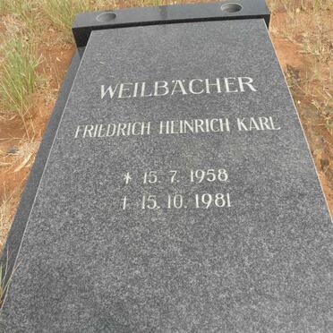 WEILBÄCHER Friedrich Heinrich Karl 1958-1981