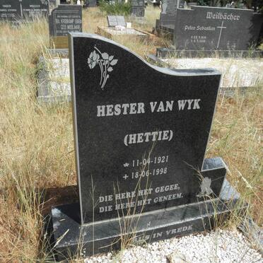 WYK Hester, van 1921-1998