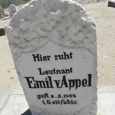 APPEL Emil, v. -1905