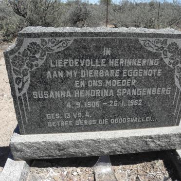 SPANGENBERG Susanna Hendrina 1906-1962