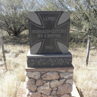 Namibia, HARDAP region, Gochas, Nuaub, military cemetery