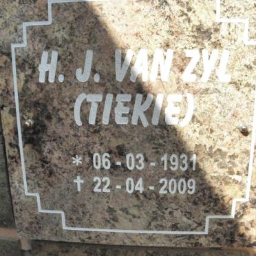 ZYL H.J., van 1931-2009