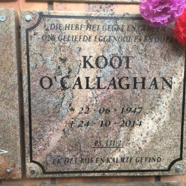 O'CALLAGHAN Koot 1947-2014