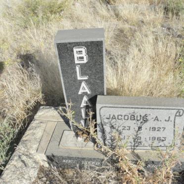 BLAAUW Jacobus A.J. 1927-1963