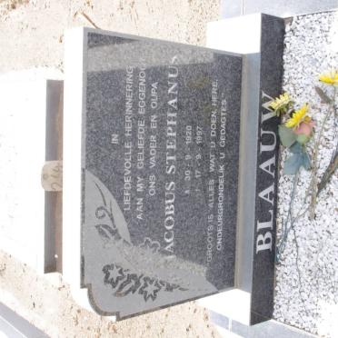 BLAAUW Jacobus Stephanus 1920-1997