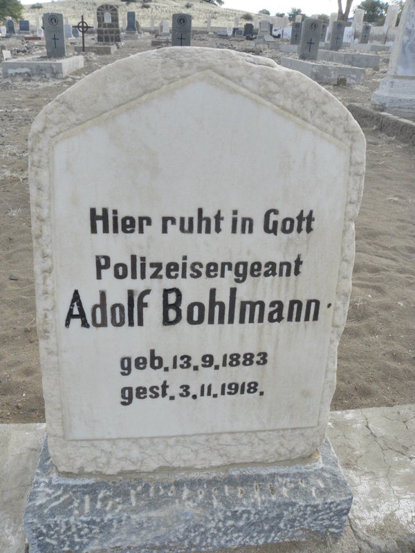 BOHLMANN Adolf 1883-1918