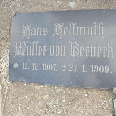 BERNECK Hans Hellmuth Müller, von 1907-1909