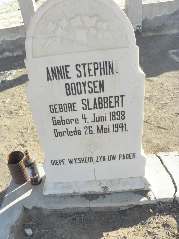 BOOYSEN Annie Stephina nee SLABBERT 1898-1941