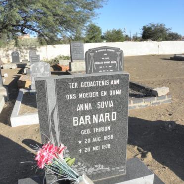 BARNARD Anna Sovia 1896-1978