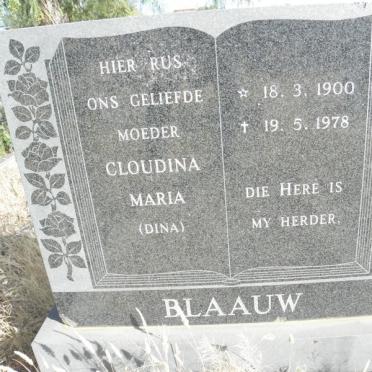 BLAAUW Claudina Maria 1900-1978