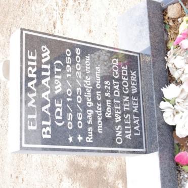 BLAAUW Elmarie nee DE WIT 1950-2006