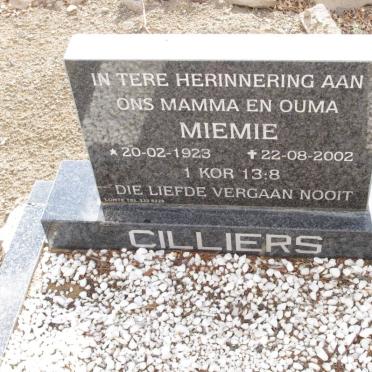 CILLIERS Miemie 1923-2002