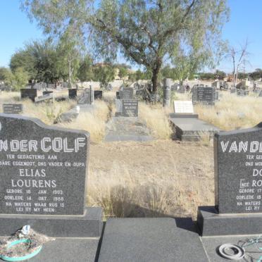 COLF Elias Lourens, van der 1903-1988 &amp; Dolly ROOTMAN 1917-1990