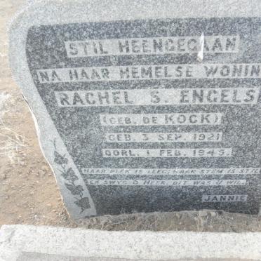ENGELS Rachel S. nee DE KOCK 1921-1945