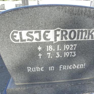 FROMKE Elsje 1927-1973