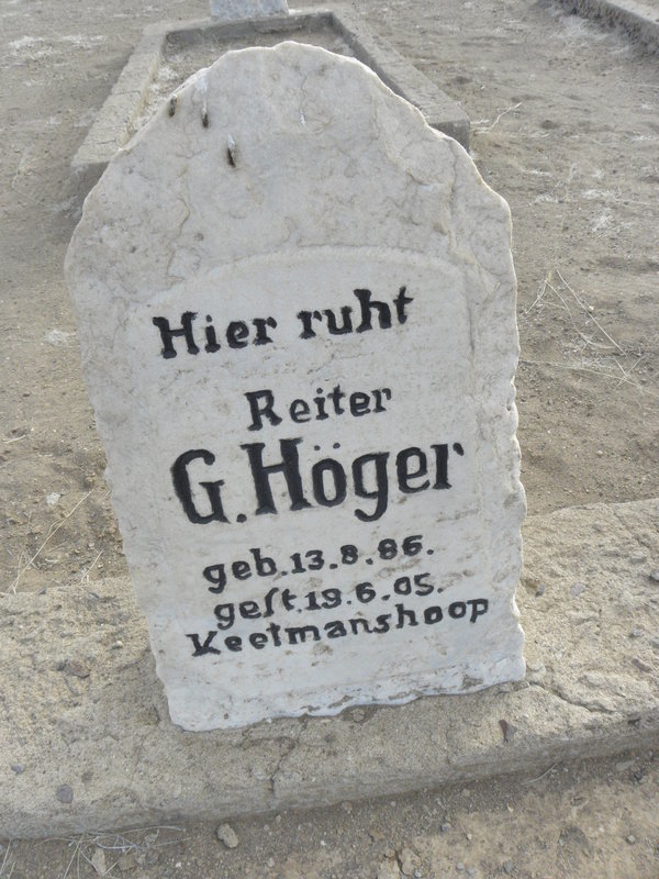 HOGER G. 1886-1905