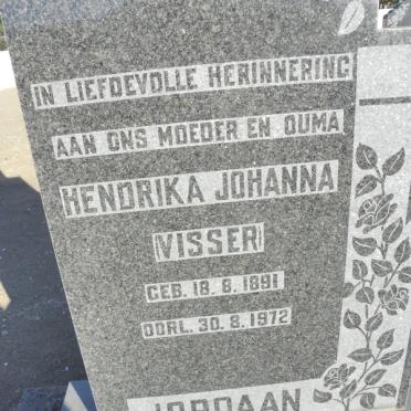JORDAAN Hendrina Johanna nee VISSER 1891-1972