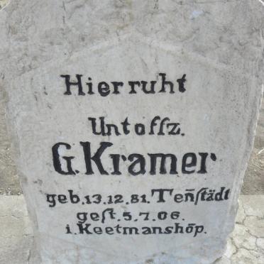 KRAMER G. 1881-1906