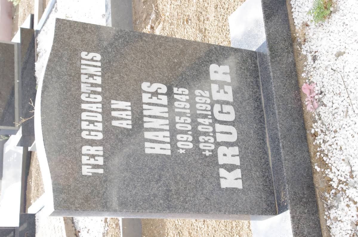 KRUGER Hannes 1945-1992