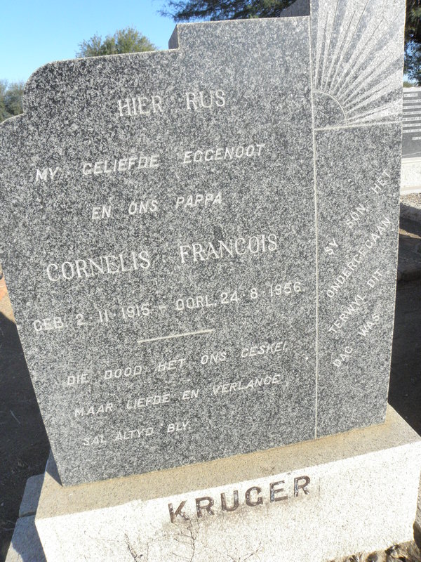 KRUGER Cornelis Francois 1915-1956