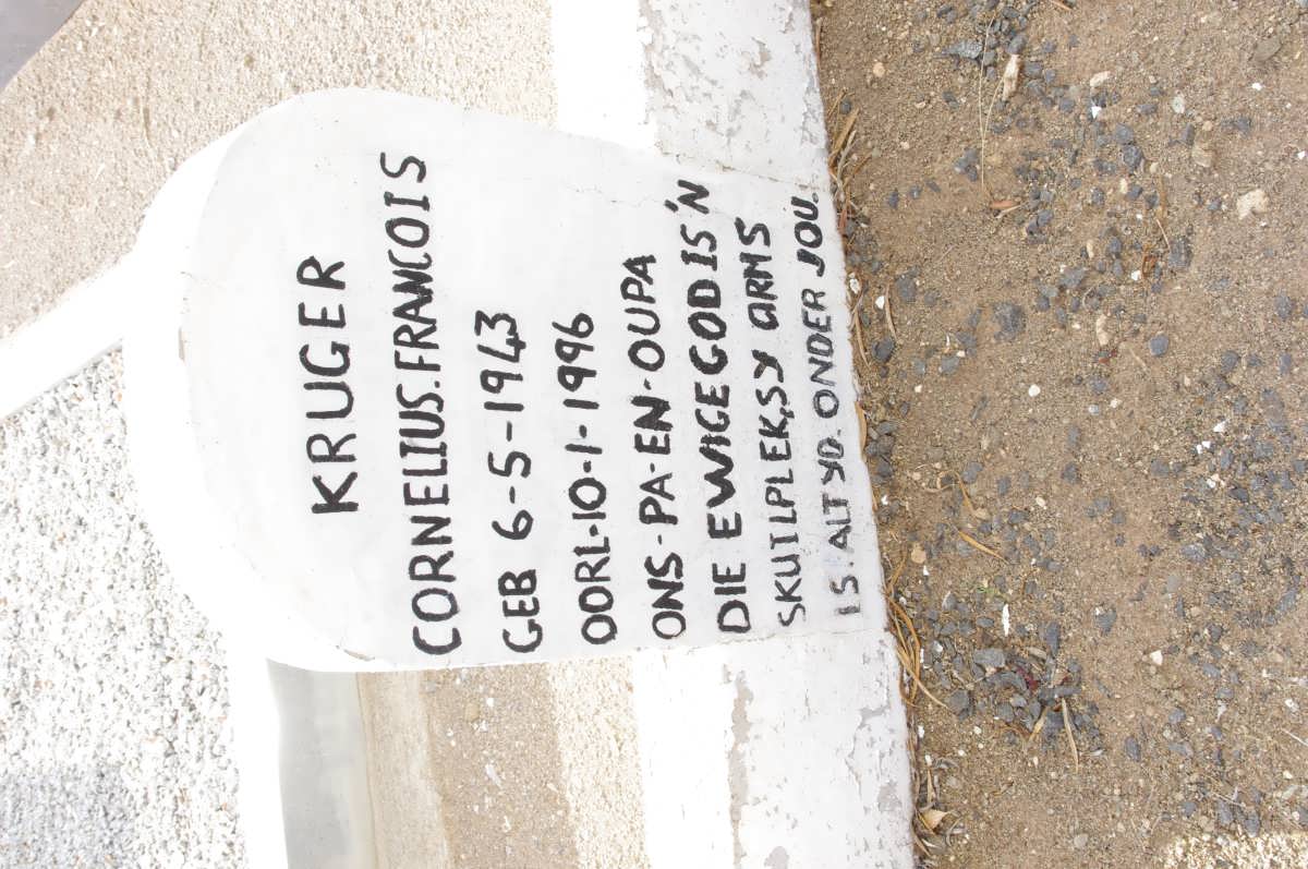 KRUGER Cornelius Francois 1943-1996